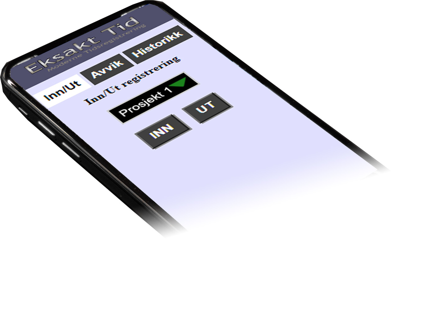 Registrere tid via en nettapp...